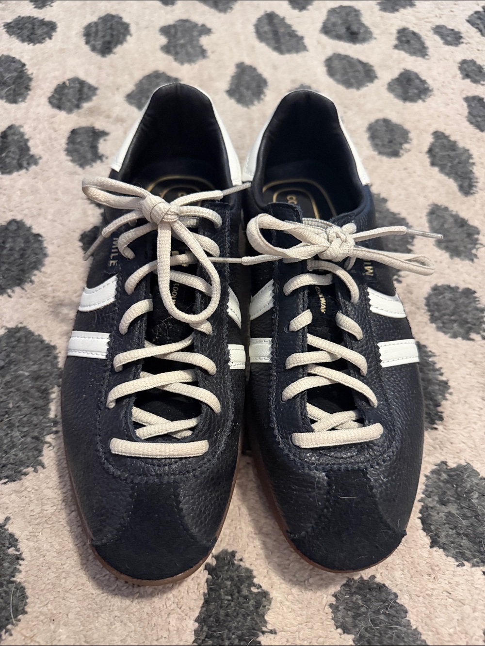 Coolway Mile black leather sneaker
